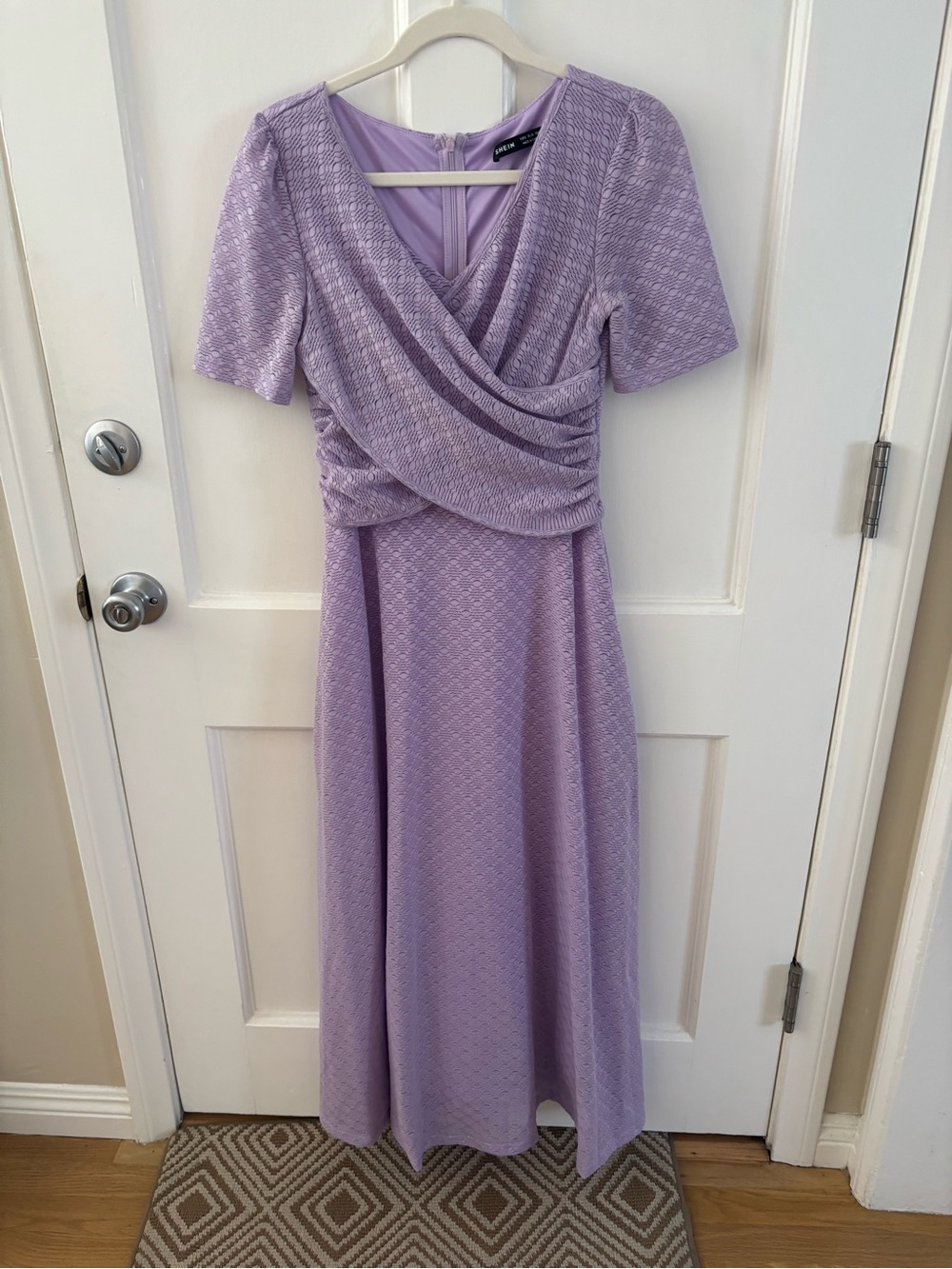 2 for $25 🦋SHEIN Lilac Draped Wrap Maxi Dress